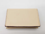 Jimmy Choo Beige Leather Small Card Holder Snap Pouch Do0925wxde
