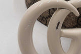 Gucci Gg Monogram Supreme Canvas Belt With White Gg Buckle Size 95/38 Eb126orxdu