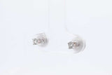 0.2cttw Diamond Stud Screwback Earrings In 14k White Gold 0.7 Grams Eb0626cxdu