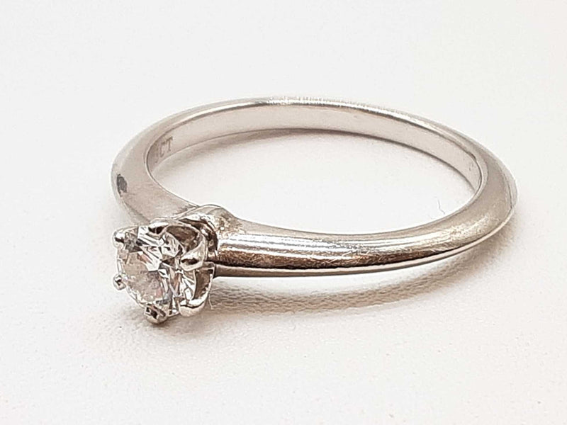 Tiffany & Co Diamond 0.950 Platinum 3.9g Solitaire Ring Size 6 Do0725pxzde