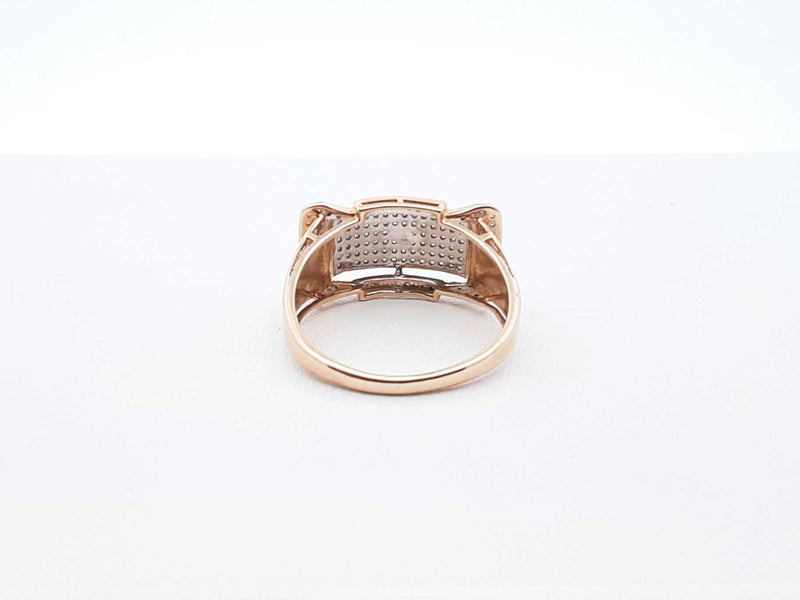 Diamond Pavé & 10k Yellow Gold Cluster Ring 3.9 Grams Size 10 Fw0425wzxdu