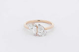 1.62cttw Lab Grown Pear Shaped Diamond Ring 14k Yellow Gold 2.7g Sz 7 Eb826crxsa
