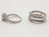 2.16 Cttw Lab Grown Diamonds 14k Wg 8.6g Guard And Ring Size 4.5 Do0226crxde