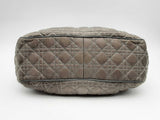 Christian Dior Cannage Quilted Gray Top Handle Satchel Bag Fw1224orxsa