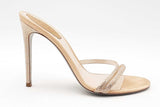 Rene Caovilla Cleo Satin Crystal Heels Size 38.5 Eb0425lxzsa