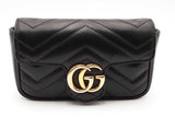 Gucci Matelasse Chevron Quilted Leather Marmont Mini Shoulder Bag Eb0624wrxsa
