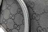 Gucci Jackie Bardot Black Gg Canvas Shoulder Bag Eb0726oxzde