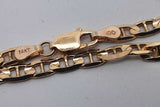 14k Yellow Gold Mariner Link Necklace 13.2 Grams 22 Inch Eb0626exzsa