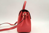 Versace La Medusa Red Leather Top Handle Bag Eb0125rxzsa