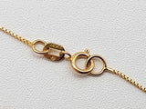 Sythentic Blue Sapphire 14k Two Tone Gold 2.7g Pendant Chain 19 In Do0326lixde