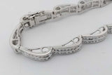 2.16cttw Diamond Tennis Bracelet In 14k White Gold 12.8 Grams 6 Inch Eb1026erxsa