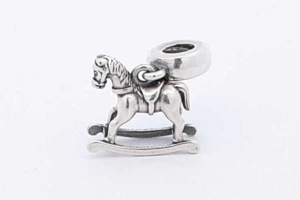 Pandora 925 Sterling Silver Rocking Horse Dangle Charm 4 Grams Eb1224wsa