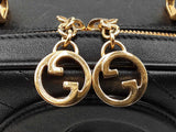 Gucci Blondie Top Handle Bag In Black Grained Leather Fw1025prxdu