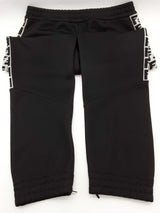 Fendi Black White Logo On Side Sweat Pants Size Italian Xxl Do0425oxzde