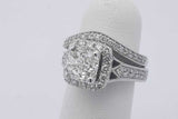 2.76cttw Diamond Wedding Set In 14k White Gold 7.8 Grams Size 3.5 Eb0426orxzsa