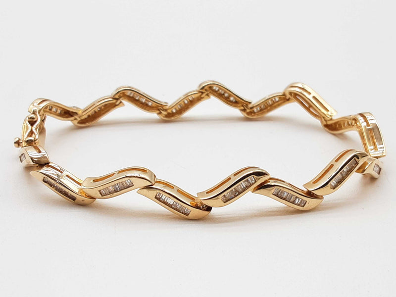 1.00 Cttw Diamonds 14k Yellow Gold 17.9g Tennis Bracelet 6.75 In Do0425cxzde