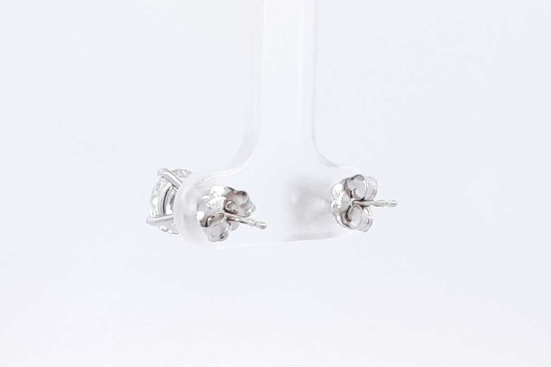 Approx. 2.44ctw Lab Grown Diamond Stud Earrings 14k White Gold 2.2g Eb1224pxzsa