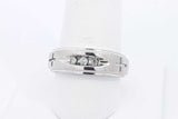 0.07ctw Diamond Ring In 10k White Gold 3.5 Grams Size 8.75 Eb0425ersa
