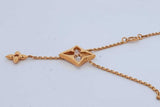 Louis Vuitton Gold Tone Lv Flowergram Necklace 18 Inch Eb0926wxzde