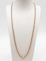 14k Yellow Gold 35.6g Rope Chain 24 In Do1224lixzde