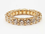 4.53 Cttw Diamonds 14k Yellow Gold 5.9g Eternity Ring Size 6.25 Do0725orxzde