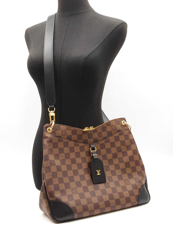 Louis Vuitton Odeon Messenger Bag In Damier Ebene Coated Canvas Fw0825ixzdu
