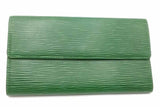 Louis Vuitton Green Epi Leather Sarah Wallet Eb1026lxzsa