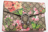 Gucci Dionysus Gg Blooms Supreme Monogram Canvas Wallet With Chain Eb0826pxzsa