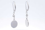 Diamond Leverback Earrings In Platinum 5.2 Grams Eb0526oxzde