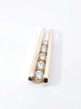 1.0 Cttw Diamond & 14k Yellow Gold Five-stone Journey Pendant 5.1 Grams Fw0726szxdu