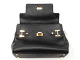 Michael Kors Astrid Medium Satchel In Black Leather Fw0926rzdu