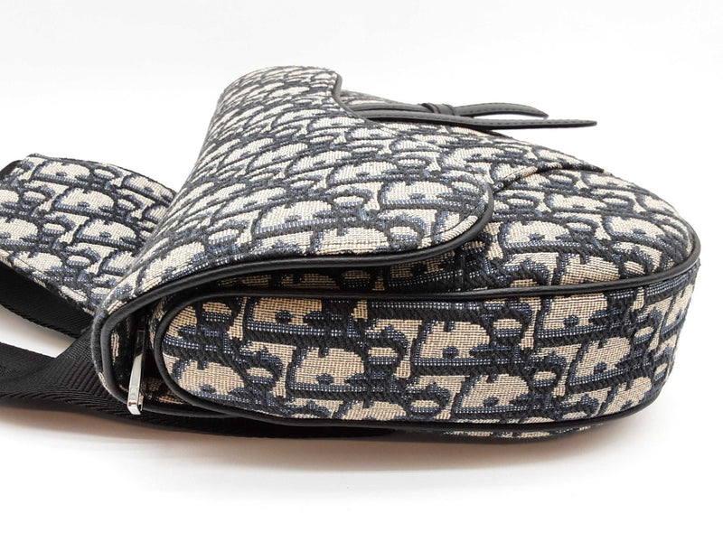 Christian Dior Saddle Oblique Jacquard Canvas Sling Bag Do0225lcxzde