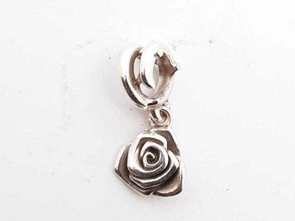 Pandora .925 Silver 1.1g Rose In Bloom Charm Lh1025lxde