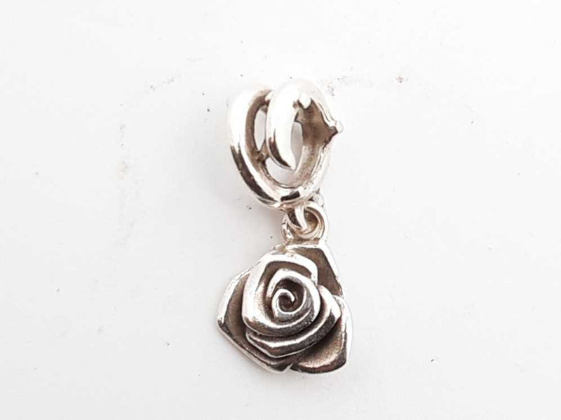 Pandora .925 Silver 1.1g Rose In Bloom Charm Lh1025lxde