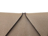 Hermes Calvi Card Holder In Etoupe Epsom Leather Fw1225oxzdu