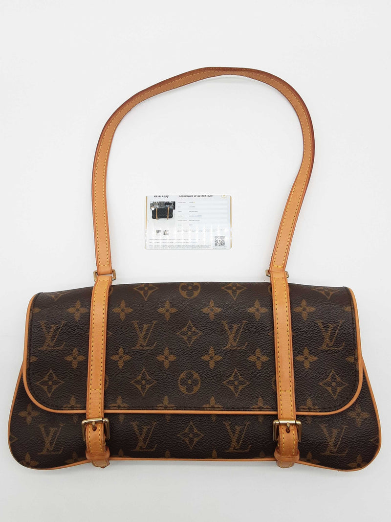 Louis Vuitton Marelle Brown Monogram Coated Canvas Shoulder Bag Do0425lolrde