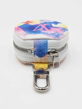 Louis Vuitton Earphone Case In Multicolor Watercolor Coated Canvas Fw0626crdu