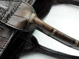 Bottega Veneta Dark Brown Matte Crocodile Leather Large Tote Bag Do0525rxzde