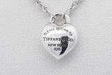 Tiffany & Co. 925 Return To Tiffany Full Heart Necklace & Earrings Eb0526orxsa