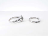 1.27cttw Diamond & 14k White Gold Bridal Set 6.3 Grams Size 6 Fw0326rexdu