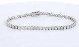 14k White Gold  Lab Grown Diamond Tennis Bracelet 7 Inch Eblpcrde 144010032310