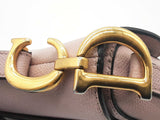 Christian Dior Saddle Blush Pink Grained Leather Handbag Do0625oxzxde