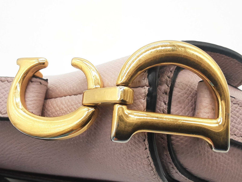 Christian Dior Saddle Blush Pink Grained Leather Handbag Do0625oxzxde