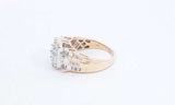 10k Yellow Gold Diamond Ring Size 7, 5.4 Grams Eb0524oxzdu