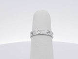 18k White Gold 3.1 Grams Wedding Band Size 4.5 Aa0326orzsa