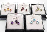 Set Of 5 Gemstone Ensemble Sets In Sterling Silver Eb0925crsa
