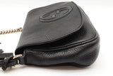 Gucci Soho Black Leather Chain Crossbody Bag Eb0826rxzde