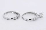 1.9cttw Diamond Wedding Set In 14k White Gold 5.3 Grams Size 7 Eb0626corsa