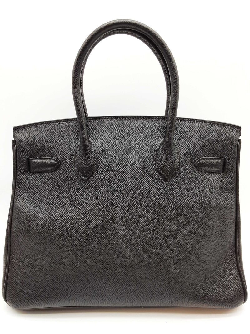 Hermes Birkin 30 Noir Black Epsom Gold Hardware Handbag Do0825lxzxzde