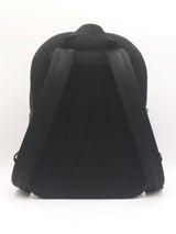 Gucci Medium Backpack In Logo-debossed Rubber-effect Black Leather Fw0426erxdu